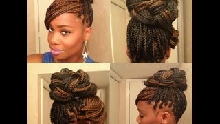 3 Easy styles for Box Braids [upl. by Assyn383]