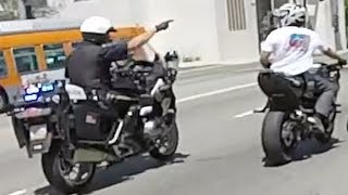 Motorcycle VS Cops Bike Cop Chase Bikers CRASH Running From The Police Chase Stunt Bike WRECK Video [upl. by Bedwell]