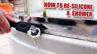 How to PROPERLY ReSilicone a Shower [upl. by Rome541]