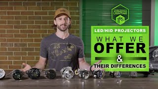 LASER VS HID VS LED Headlight Projectors Retrofits  WHICH IS BETTER  The Retrofit Source [upl. by Attiuqaj516]