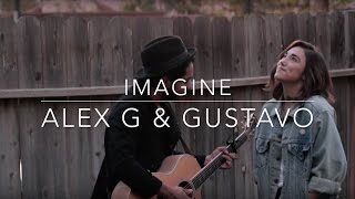 Imagine Spanish amp English Version  John Lennon Alex G amp Gustavo Cover Lyrics [upl. by Gunther]