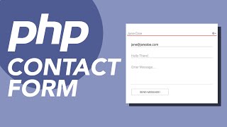 Working Contact Form in PHP with Validation amp Email Sending [upl. by Hester273]