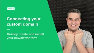 Connecting your custom domain  How to connect a custom domain to MailerLite Classic Premium [upl. by Piks159]