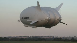 Giant Airship Airlander 10 Completes Its Maiden Trip in London [upl. by Edmunda658]