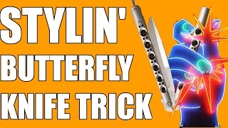 Butterfly Knife Tricks for Beginners 15 Transpose [upl. by Adalai410]