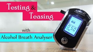 ALC Smart Digital LCD Breath Analyzer Alcohol Tester  AT6000 Review  Check Alcohol Levels [upl. by Nuawad]