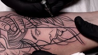 Sharp  Tattoo time lapse [upl. by Schmitz]