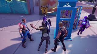 Default Skin Copying Everybody in Party Royale Default doing everybody’s emotes [upl. by Odranar]