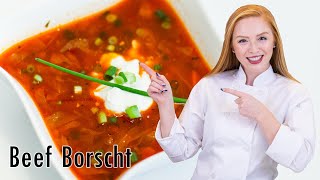 How to Make Beef Borscht  Борщ [upl. by Ettenil]