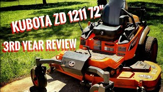 Kubota ZD 1211 3rd Year Review amp Maintenance [upl. by Orecic661]