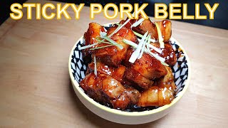 How to Make Insanely Easy Sticky Pork Belly [upl. by Eylatan]