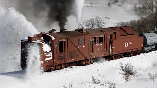 Steam Train Rotary Snow Plow [upl. by Ahsirk]