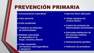 Educación para la Salud Tema 4 Niveles de prevención [upl. by Ocinom]