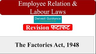 The Factories Act 1948 Factory act employee safety employee health safety provision mba bcom [upl. by Einoj338]