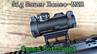 Unboxing  Sig Sauer RomeoMSR Green Dot [upl. by Ahseken619]