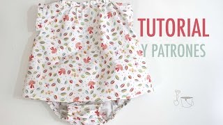 DIY Costura Blusa para bebés Tutorial y patrones gratis [upl. by Clevie]