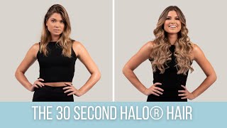 30 Second Halo Hair Extensions NEW  ZALA Hair [upl. by Rannug]