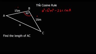 The Cosine Rule [upl. by Ecinert]