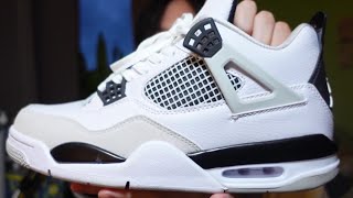 Jordan 4 Military Black From DHGate  Review  On Foot [upl. by Domenic293]