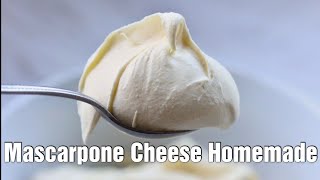 Mascarpone Cheese Homemade  How to make Mascarpone Cheese [upl. by Terrene]