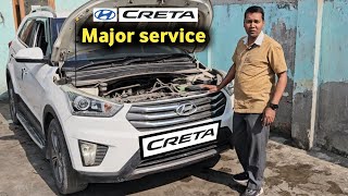 Hyundai Creta petrol Major Service [upl. by Yenruogis262]