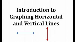 Graphing horizontal and vertical lines [upl. by Sunev]