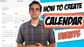 How to Create an iPhone Calendar Appointment [upl. by Nosam]