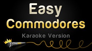 Commodores  Easy Karaoke Version [upl. by Elnukeda400]