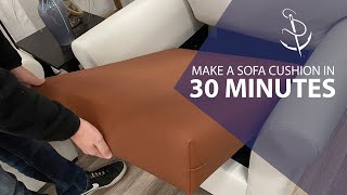 Make a Sofa Cushion in 30 Minutes [upl. by Rufford]