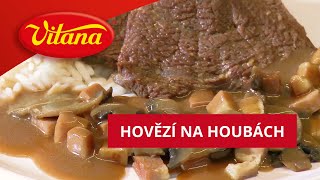 RECEPT Hovězí na houbách [upl. by Towroy]