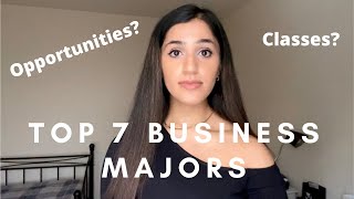 BUSINESS DEGREE EXPLAINED Top 7 Most Common Business Majors [upl. by Bergerac719]