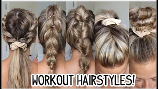 EASY GYMWORKOUT HAIRSTYLES SHORT MEDIUM amp LONG HAIRSTYLES [upl. by Kendall724]