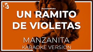 Manzanita  Un Ramito De Violetas LETRA INSTRUMENTAL KARAOKE ISRC ES54I0324312 [upl. by Berte557]