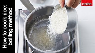 How to cook rice boiling method [upl. by Dinny]