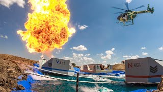 Helicopter Battleship Battle  Dude Perfect [upl. by Seek]