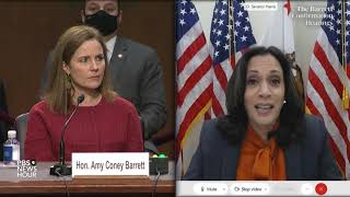 WATCH Sen Kamala Harris questions Supreme Court nominee Amy Coney Barrett [upl. by Cumine]