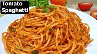 Spaghetti in Tomato Sauce  Basic Tomato Spaghetti Recipe [upl. by Laaspere384]