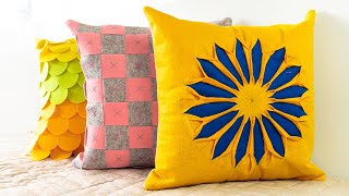 Quick and Easy Cushion Covers  DIY Pillow Covers by DIY Stitching [upl. by Nogam]