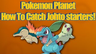 Pokemon Planet  How To Get Totodile chikorita and cyndaquil [upl. by Etteloc91]