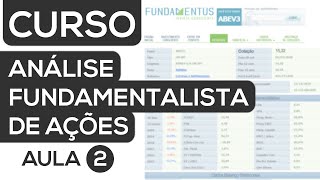 CURSO ANÃLISE FUNDAMENTALISTA DE AÃ‡Ã•ES  DEMONSTRATIVOS DE RESULTADOS  AULA 2 [upl. by Anal]