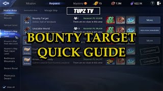 MIR 4  BOUNTY TARGET  REQUEST MISSION QUICK GUIDE [upl. by Ardnoek380]