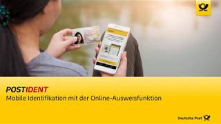 POSTIDENT durch OnlineAusweisfunktion eID per App  Deutsche Post [upl. by Mathian]