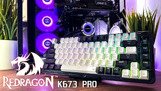 Unboxing amp Review  Redragon K673 PRO Gasket Wireless Gaming Keyboard [upl. by Atled]