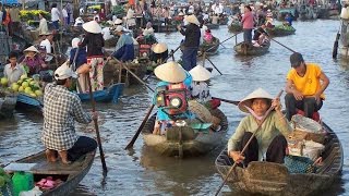 Mekong Floating Markets  Ho Chi Minh Vietnam [upl. by Skylar]