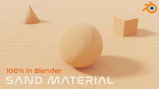 Easy Procedural Sand Material  Blender 29 EEVEE [upl. by Anwahsal]