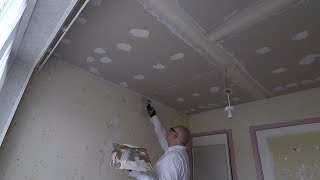 DIY How To Finish A Boarded Ceiling Without Skimming  Part 1 [upl. by Rehpotsirhk884]