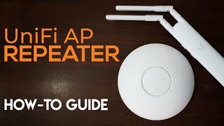 Ubiquiti UniFi AP  How To Setup As A REPEATER [upl. by Nit]