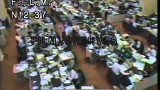 1987 Stock Market Crash stock footage  archival footage [upl. by Peterson]