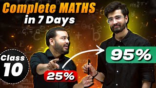 Class 10  Complete Maths in 7 Days  RITIK SIR is Back ☠️ Gap Days Strategy  Alakh Pandey [upl. by Diver]