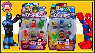 Marvel amp DC Ooshies Series 2  7 pack opening Blue Beetle amp Spiderman battle Solomon Grundy [upl. by Car]